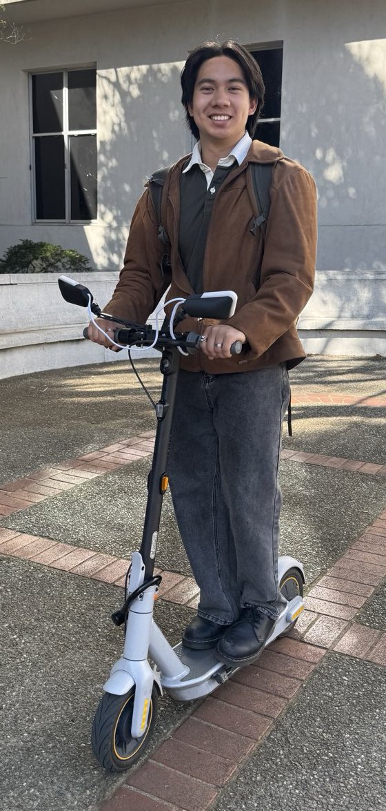 Three competing products: a scooter mirror, a scooter turn signal and a threaded bike turn signal